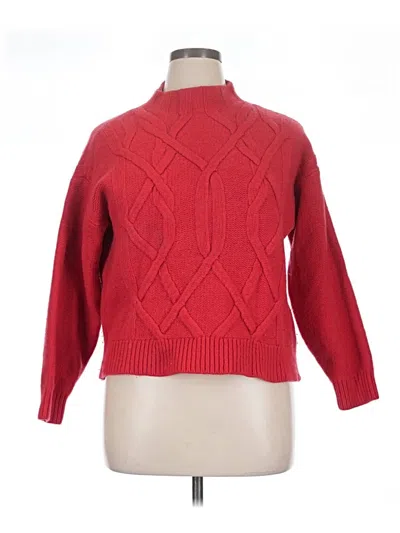 Pre-owned Everlane Wool Pullover Sweater In Red