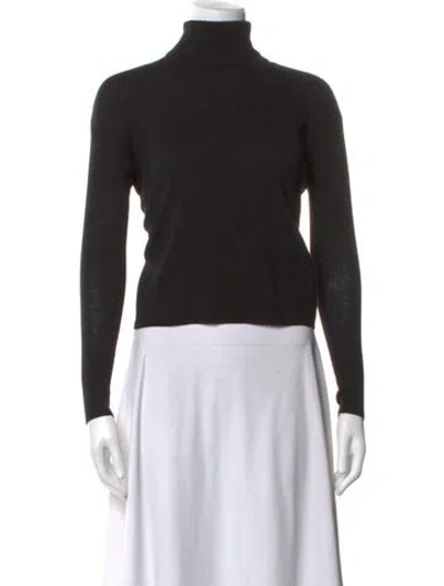 Pre-owned Everlane Wool Turtleneck Sweater In Black