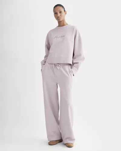 Everlane X Laufey Foundation Wide-leg Sweatpant In Burnished Lilac In Pink