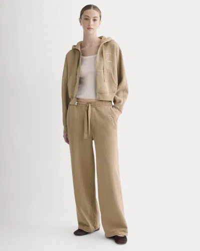 Everlane X Laufey Foundation Wide-leg Sweatpant In Weathered Clay