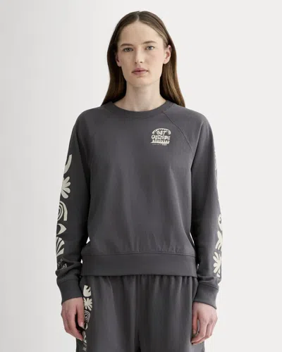Everlane X Parks Project Off-duty Long-sleeve Tshirt In Forged Iron/natural In Gray