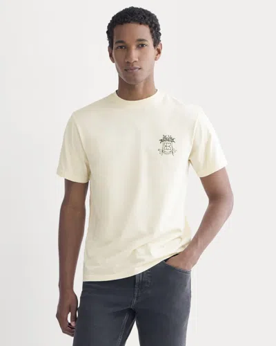 Everlane X Peace And Quiet Crest Graphic Tshirt In Bone In White
