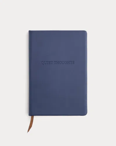 Everlane X Peace & Quiet Leather Journal In Navy In Blue