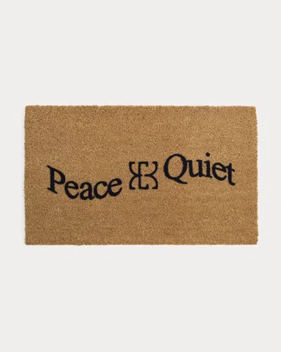 Everlane X Peace & Quiet Welcome Mat In Tan In Brown