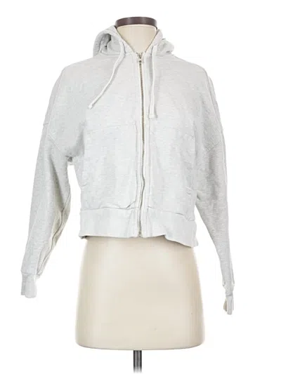 Pre-owned Everlane Zip Up Hoodie In Silver
