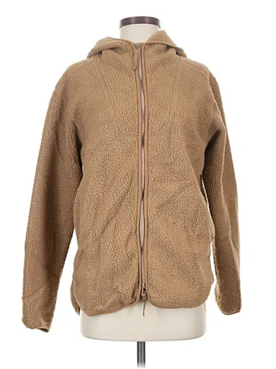 Pre-owned Everlane Zip Up Hoodie In Tan