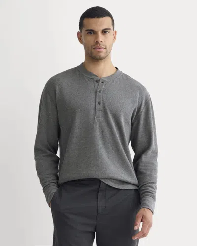 Everlane Rmal Henley In Gray