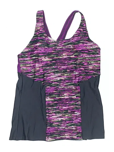 Pre-owned Everlast Swimsuit Top Purple Swimwear