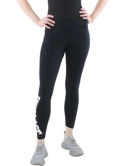 Everlast Womens Running Fitness Athletic Leggings In Black