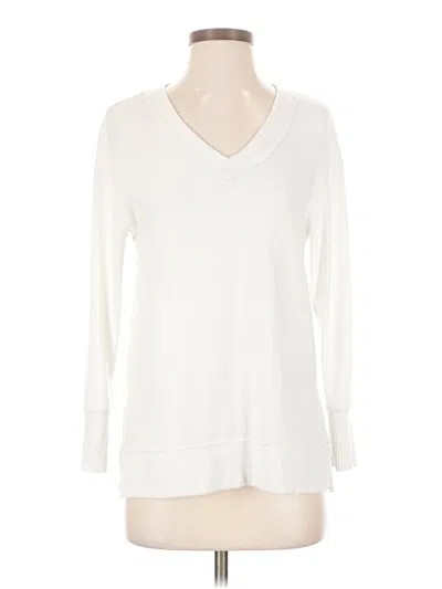 Pre-owned Everleigh Pullover Sweater In White