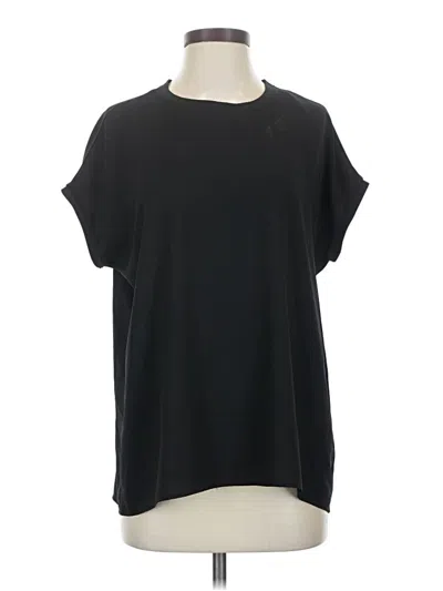 Pre-owned Everleigh Short Sleeve Top Black Crew Neck Tops