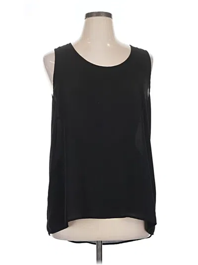Pre-owned Everleigh Sleeveless Blouse In Black