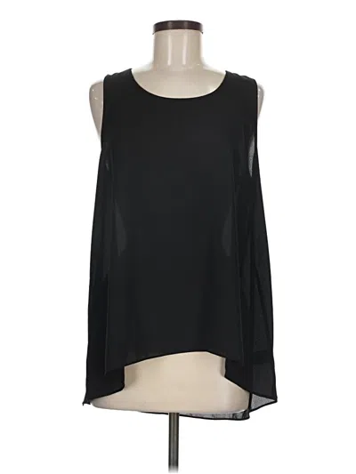 Pre-owned Everleigh Sleeveless Blouse In Black