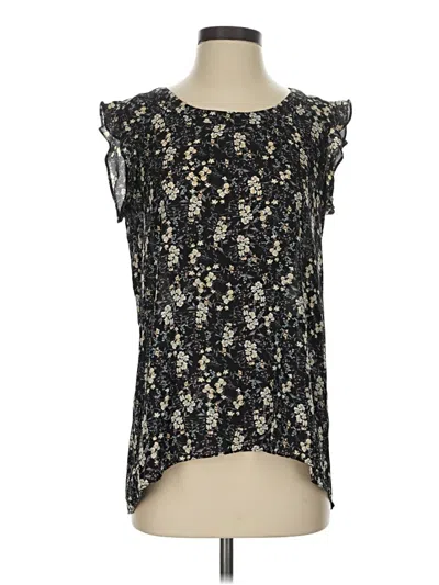 Pre-owned Everleigh Sleeveless Blouse In Black
