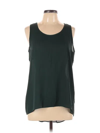 Pre-owned Everleigh Sleeveless Top Green Scoop Neck Tops