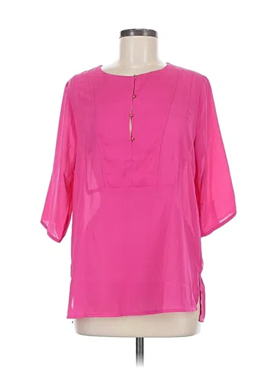 Pre-owned Everly 3/4 Sleeve Blouse In Pink