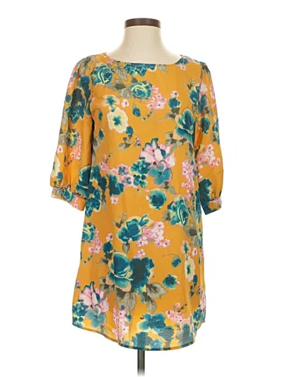 Pre-owned Everly 3/4 Sleeve Blouse In Yellow