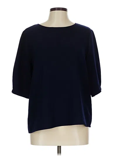 Pre-owned Everly 3/4 Sleeve Top Blue Boatneck Tops