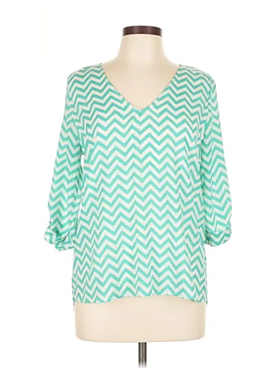 Pre-owned Everly 3/4 Sleeve T-shirt In Green