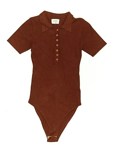 Pre-owned Everly Bodysuit In Brown