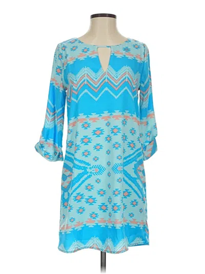 Pre-owned Everly Casual Dress In Blue