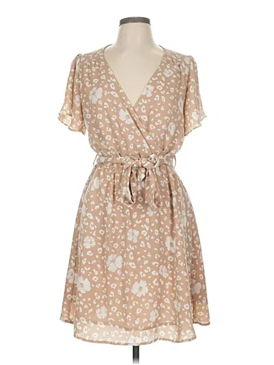Pre-owned Everly Casual Dress In Brown