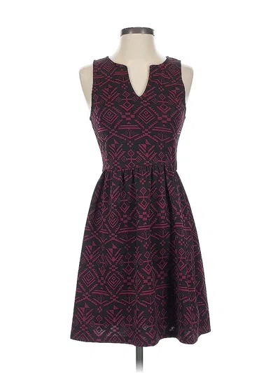 Pre-owned Everly Casual Dress In Burgundy