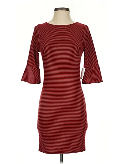Pre-owned Everly Casual Dress In Burgundy