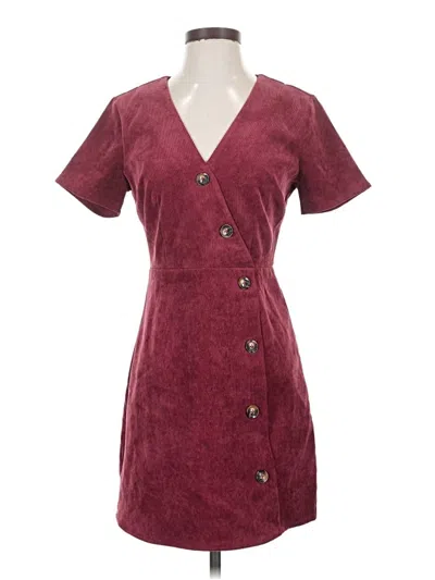Pre-owned Everly Casual Dress In Burgundy