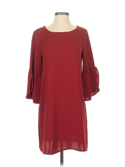 Pre-owned Everly Casual Dress In Burgundy