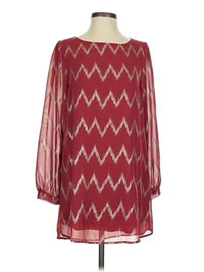 Pre-owned Everly Casual Dress In Burgundy