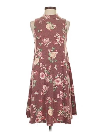 Pre-owned Everly Casual Dress In Burgundy