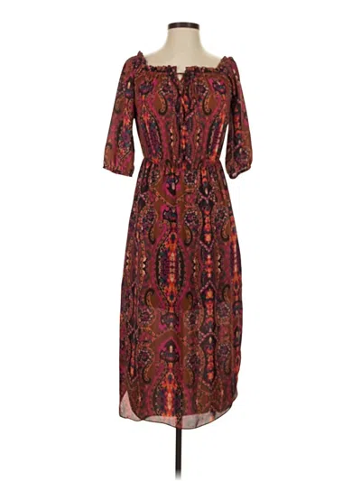 Pre-owned Everly Casual Dress In Burgundy