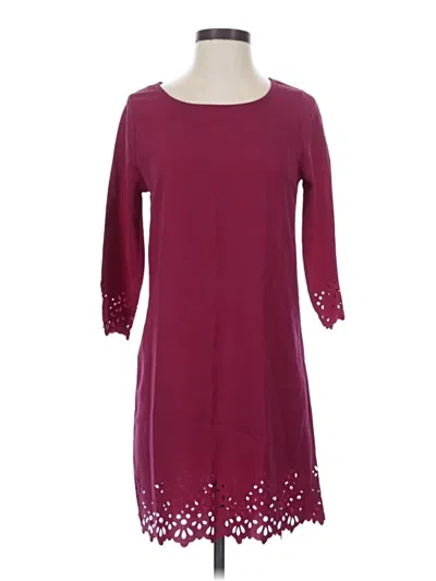 Pre-owned Everly Casual Dress In Burgundy