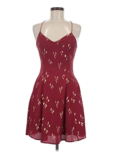 Pre-owned Everly Cocktail Dress In Burgundy