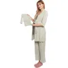 Everly Grey Analise During & After 5-piece Maternity/nursing Sleep Set For Mom & Baby In Gray