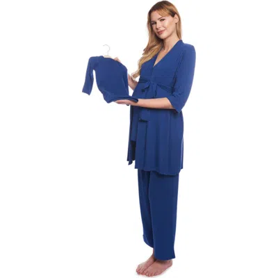 Everly Grey Analise During & After 5-piece Maternity/nursing Sleep Set For Mom & Baby