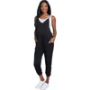Everly Grey Brandi During & After Maternity/nursing Romper In Black