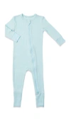 Everly Grey Babies'  Convertible Romper Fitted Long Sleeve Pajama In Blue