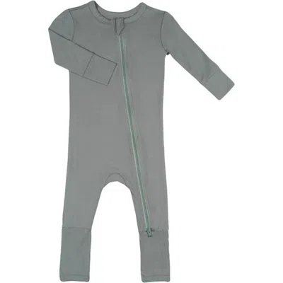 Everly Grey Babies'  Convertible Romper Fitted Long Sleeve Pajama In Green
