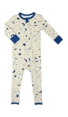 Everly Grey Babies'  Convertible Romper Fitted Long Sleeve Pajama In Multi