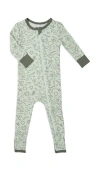 Everly Grey Babies'  Convertible Romper Fitted Long Sleeve Pajama In Multi