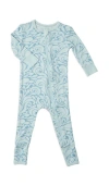 Everly Grey Babies'  Convertible Romper Fitted Long Sleeve Pajama In Multi