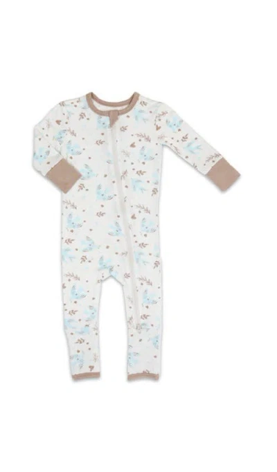 Everly Grey Babies'  Convertible Romper Fitted Long Sleeve Pajama In Multi