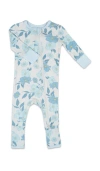 Everly Grey Babies'  Convertible Romper Fitted Long Sleeve Pajama In Blue