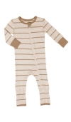 Everly Grey Babies'  Convertible Romper Fitted Long Sleeve Pajama In White