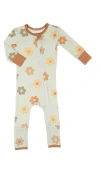 Everly Grey Babies'  Convertible Romper Fitted Long Sleeve Pajama In Yellow