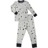 Everly Grey Kids'  Emerson Fitted Long Sleeve 2-piece Pajamas In Gray