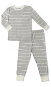 Everly Grey Kids'  Emerson Fitted Long Sleeve 2-piece Pajamas In Gray