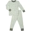 Everly Grey Kids'  Emerson Fitted Long Sleeve 2-piece Pajamas In Green